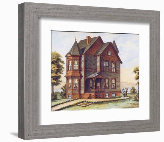 Victorian House, No. 11-null-Framed Art Print