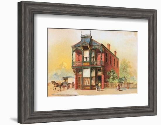 Victorian House, No. 16-null-Framed Art Print