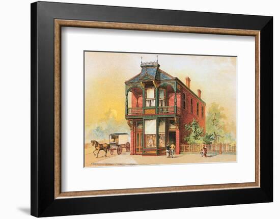 Victorian House, No. 16-null-Framed Art Print