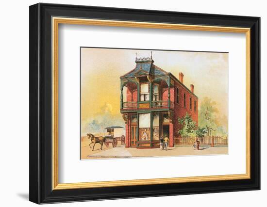 Victorian House, No. 16-null-Framed Art Print