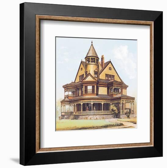 Victorian House, No. 8-null-Framed Premium Giclee Print