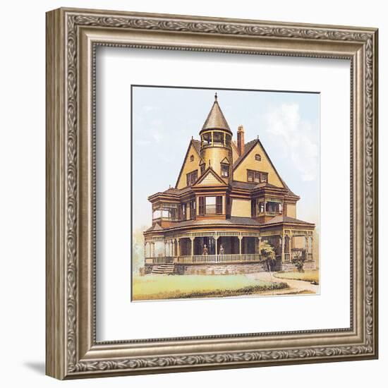 Victorian House, No. 8-null-Framed Art Print