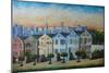 Victorian Houses - Seven Sisters San Francisco-Markus Bleichner-Mounted Art Print