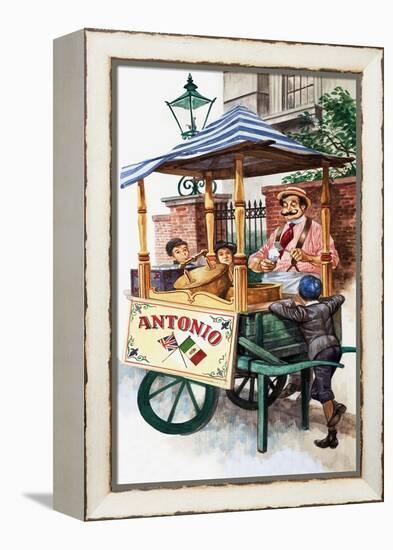 Victorian Ice-Cream Seller-Peter Jackson-Framed Premier Image Canvas