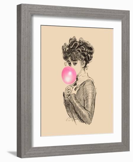 Victorian Ladies Misbehaving II-Alicia Longley-Framed Art Print