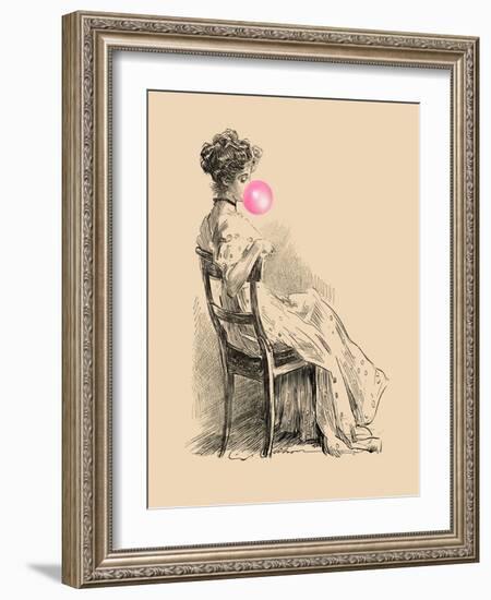 Victorian Ladies Misbehaving III-Alicia Longley-Framed Art Print