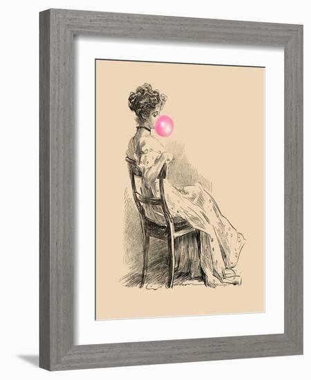 Victorian Ladies Misbehaving III-Alicia Longley-Framed Art Print