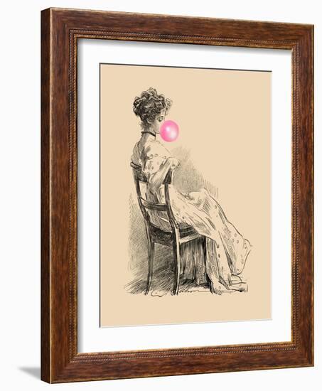 Victorian Ladies Misbehaving III-Alicia Longley-Framed Art Print