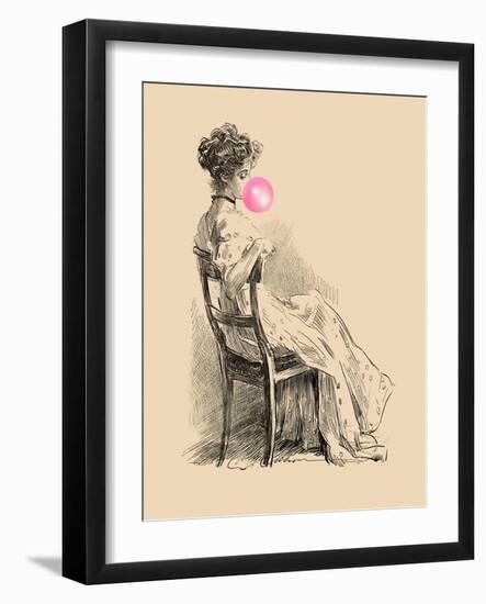 Victorian Ladies Misbehaving III-Alicia Longley-Framed Art Print