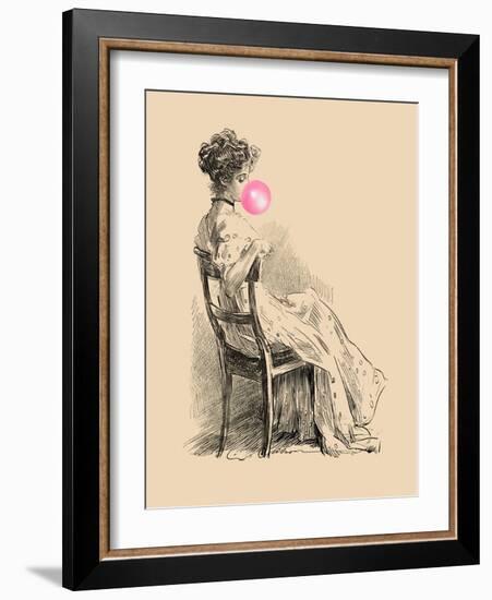 Victorian Ladies Misbehaving III-Alicia Longley-Framed Art Print