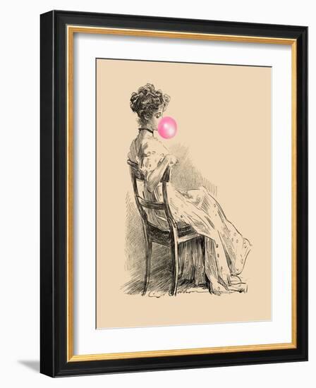 Victorian Ladies Misbehaving III-Alicia Longley-Framed Art Print