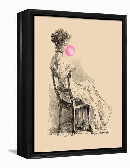 Victorian Ladies Misbehaving III-Alicia Longley-Framed Stretched Canvas