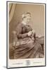 Victorian Lady Knitting-null-Mounted Photographic Print