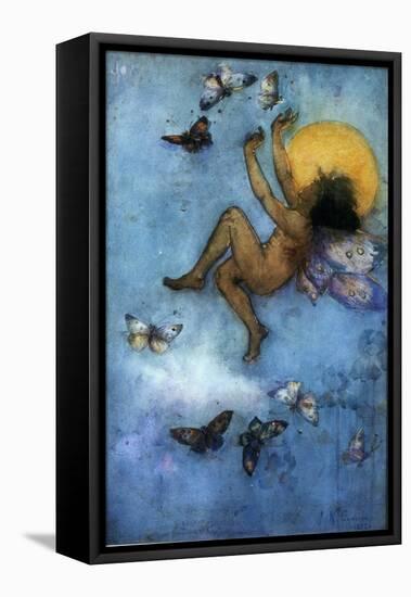 Victorian Moon Fairy-Vintage Apple Collection-Framed Premier Image Canvas