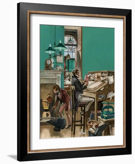 Victorian Office-Peter Jackson-Framed Giclee Print