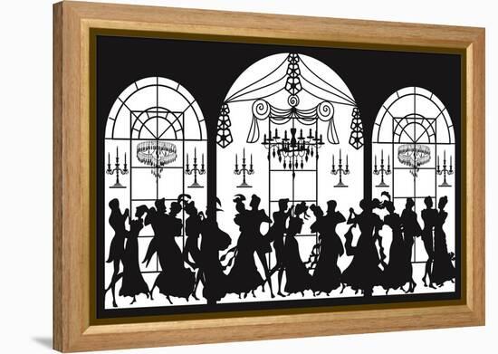 Victorian Party-Milovelen-Framed Stretched Canvas