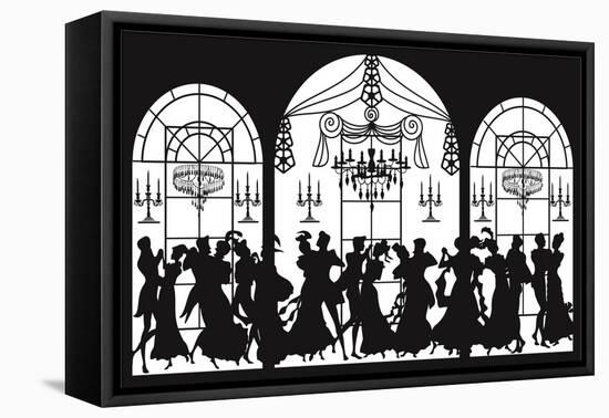 Victorian Party-Milovelen-Framed Stretched Canvas