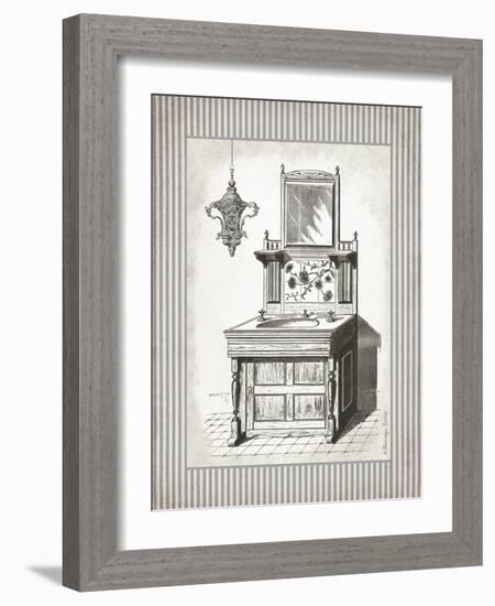 Victorian Sink Stripes II-Gwendolyn Babbitt-Framed Art Print