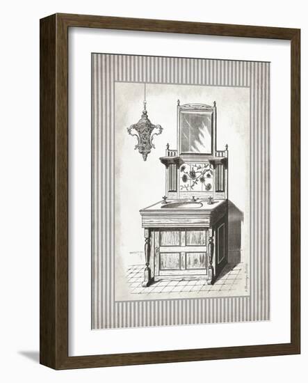 Victorian Sink Stripes II-Gwendolyn Babbitt-Framed Art Print