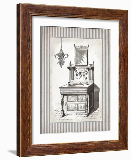 Victorian Sink Stripes II-Gwendolyn Babbitt-Framed Art Print