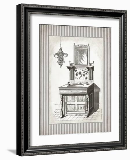 Victorian Sink Stripes II-Gwendolyn Babbitt-Framed Art Print