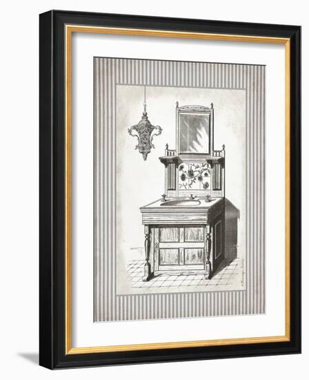 Victorian Sink Stripes II-Gwendolyn Babbitt-Framed Art Print