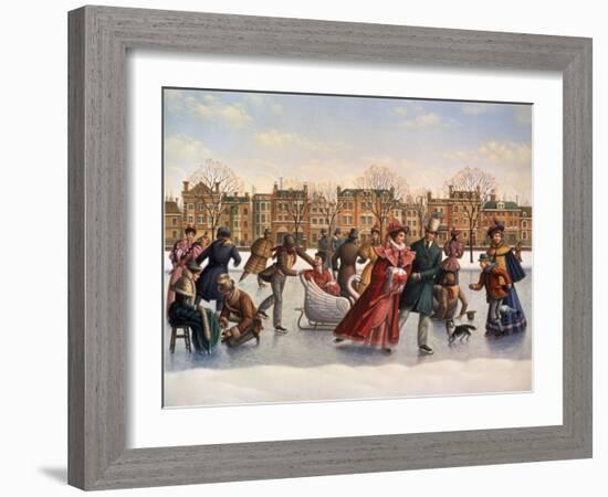 Victorian Skaters-Dan Craig-Framed Giclee Print