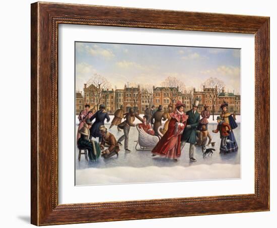 Victorian Skaters-Dan Craig-Framed Giclee Print