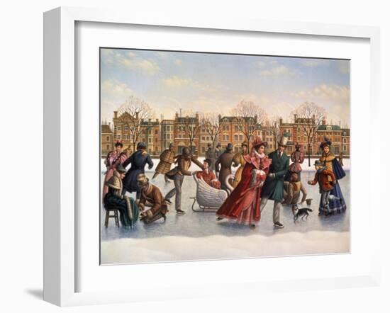 Victorian Skaters-Dan Craig-Framed Giclee Print