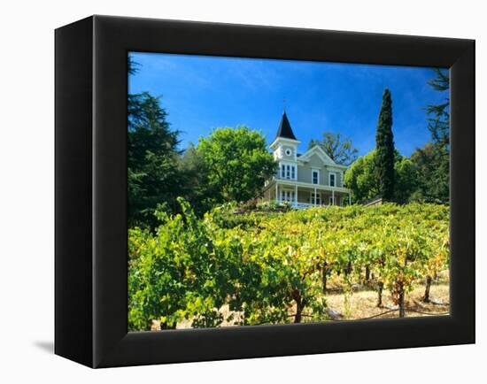 Victorian St. Clement Winery, St. Helen, Napa Valley Wine Country, California, USA-John Alves-Framed Premier Image Canvas