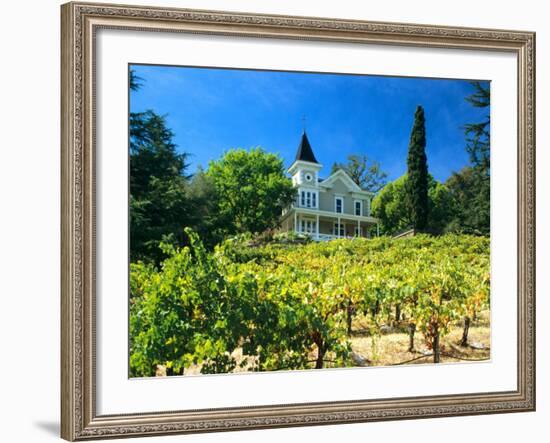 Victorian St. Clement Winery, St. Helen, Napa Valley Wine Country, California, USA-John Alves-Framed Photographic Print