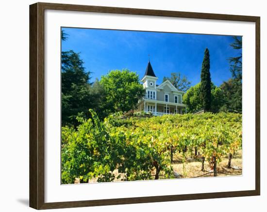 Victorian St. Clement Winery, St. Helen, Napa Valley Wine Country, California, USA-John Alves-Framed Photographic Print