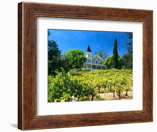 Victorian St. Clement Winery, St. Helen, Napa Valley Wine Country, California, USA-John Alves-Framed Photographic Print