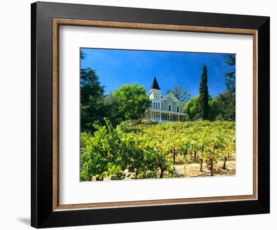 Victorian St. Clement Winery, St. Helen, Napa Valley Wine Country, California, USA-John Alves-Framed Photographic Print