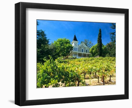 Victorian St. Clement Winery, St. Helen, Napa Valley Wine Country, California, USA-John Alves-Framed Photographic Print