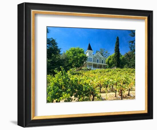 Victorian St. Clement Winery, St. Helen, Napa Valley Wine Country, California, USA-John Alves-Framed Photographic Print