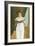 Victorian Woman Reading-null-Framed Art Print