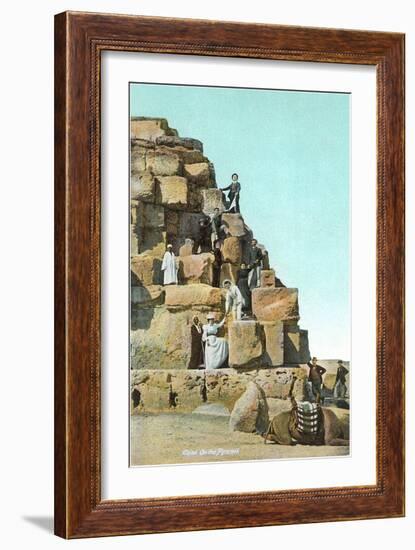 Victorians on Great Pyramid-null-Framed Premium Giclee Print