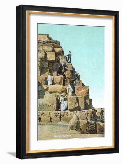 Victorians on Great Pyramid-null-Framed Premium Giclee Print
