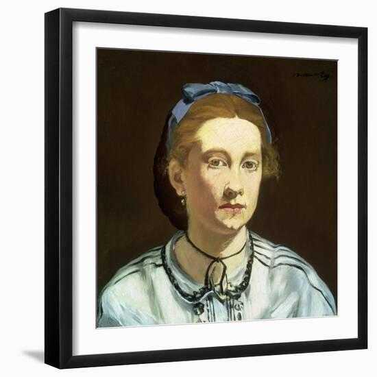 Victorine Meurent by ‰Douard Manet-Édouard Manet-Framed Premium Giclee Print