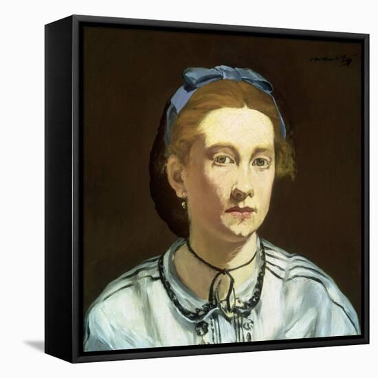 Victorine Meurent by ‰Douard Manet-Édouard Manet-Framed Premier Image Canvas