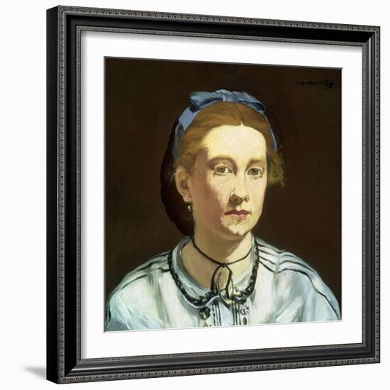 Victorine Meurent by ‰Douard Manet-Édouard Manet-Framed Giclee Print