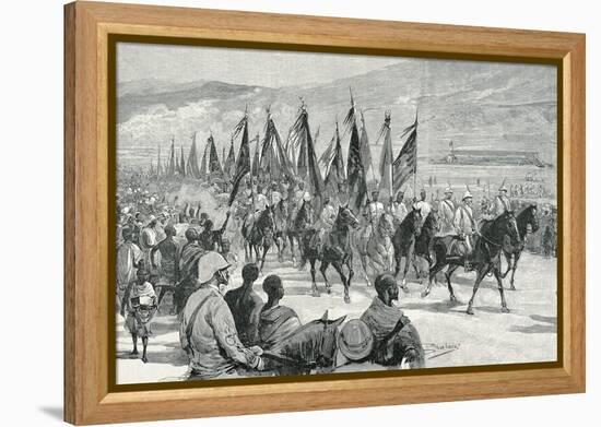 Victorious Agordat Troops Returning to Keren, 1894-null-Framed Premier Image Canvas