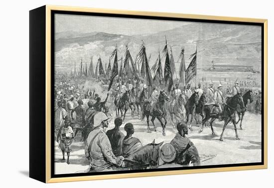 Victorious Agordat Troops Returning to Keren, 1894-null-Framed Premier Image Canvas