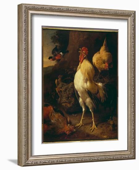 Victorious Cockerel-Melchior de Hondecoeter-Framed Giclee Print