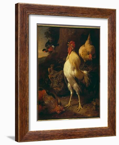 Victorious Cockerel-Melchior de Hondecoeter-Framed Giclee Print