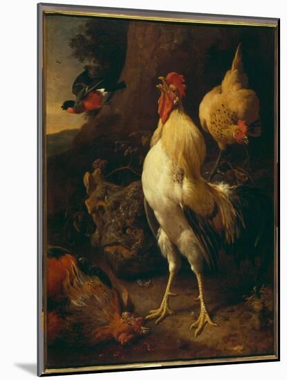 Victorious Cockerel-Melchior de Hondecoeter-Mounted Giclee Print