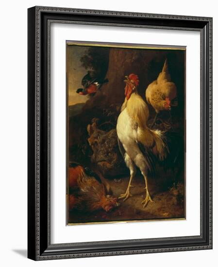 Victorious Cockerel-Melchior de Hondecoeter-Framed Giclee Print