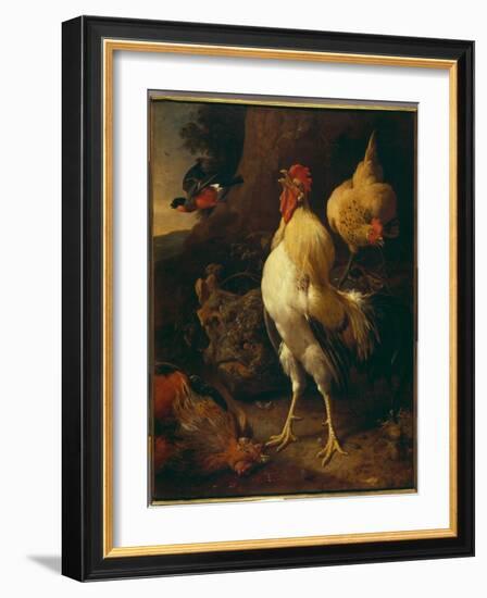 Victorious Cockerel-Melchior de Hondecoeter-Framed Giclee Print