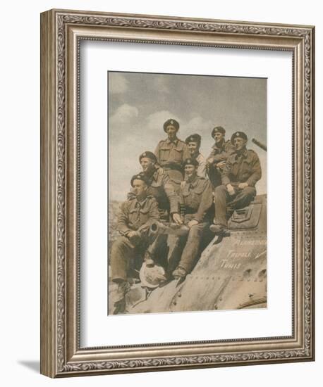 'Victors of the Mareth Line', 1943-Unknown-Framed Photographic Print